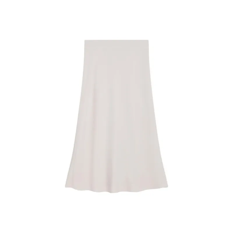 THEORY Casual Long Skirts Women's Stone White-0