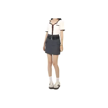 HELEH Casual Short Skirts Women's Gray