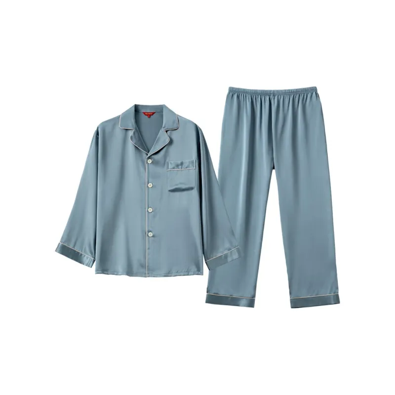 Silk boundary Men Pajama Sets-5