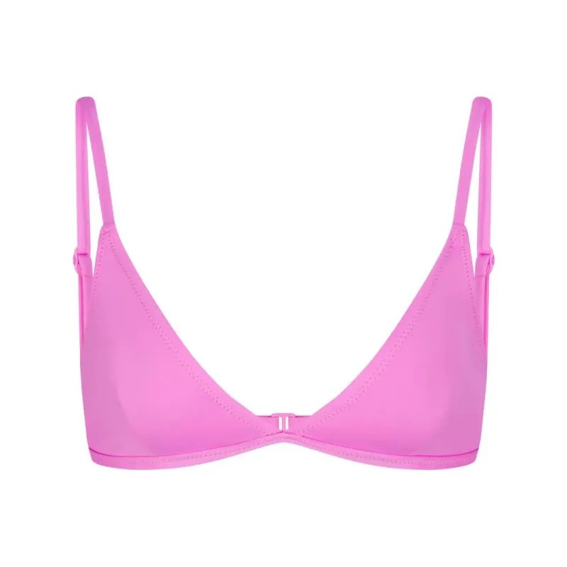 SKIMS SIGNATURE SWIM ADJUSTABLE TRIANGLE TOP Bikini Women's NEON ORCHID/Neon Orchid-0