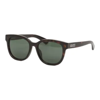 GUCCI Plastic Irregular Shape Sunglasses Unisex Brown