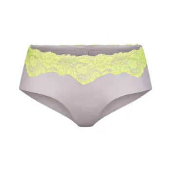SKIMS LACE SWIM CHEEKY HIPSTER Swimming Shorts Women's Chrome/Chrome-Plated