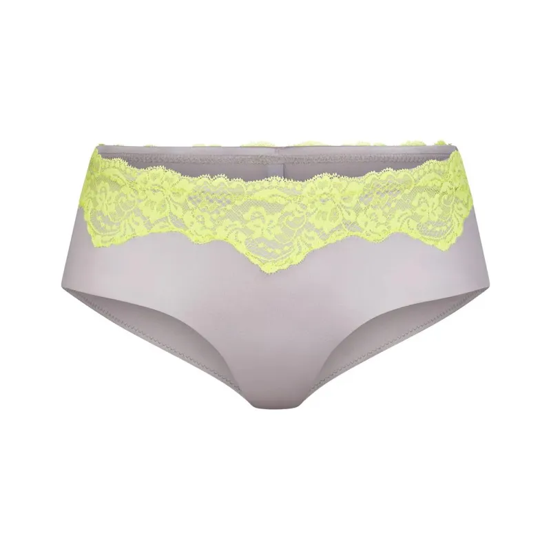 SKIMS LACE SWIM CHEEKY HIPSTER Swimming Shorts Women's Chrome/Chrome-Plated-0