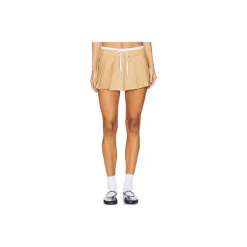 Lioness FW24 Casual Short Skirts Women's Brown Yellow