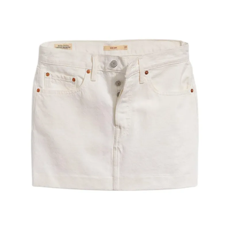 Levi’s Denim Short Skirts Women's White-0