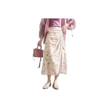 MISHOW Casual Long Skirts Women's Light Purple
