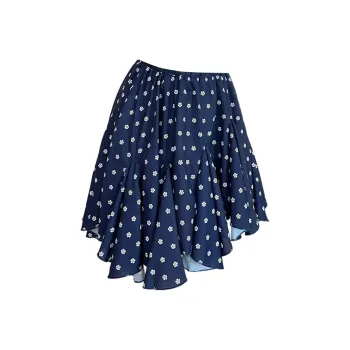 COVER TIME Casual Short Skirts Women's Blue
