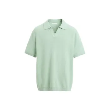 ZARA Polo Shirts Men Mint Green