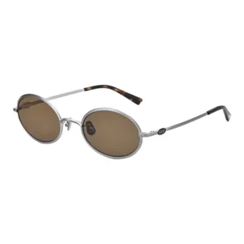 Fakeme Metal Oval Sunglasses Unisex Silver