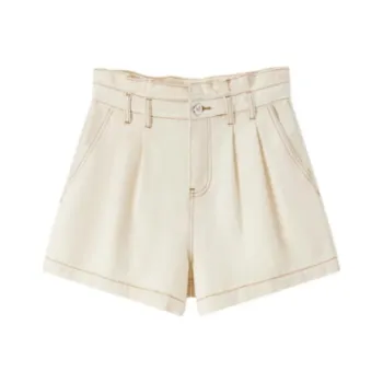 EICHITOO Denim Shorts Women's Ecru