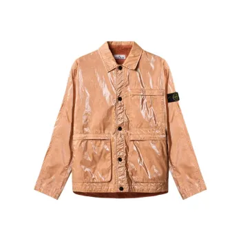STONE ISLAND Jackets & Coats Men's Yellow Brown