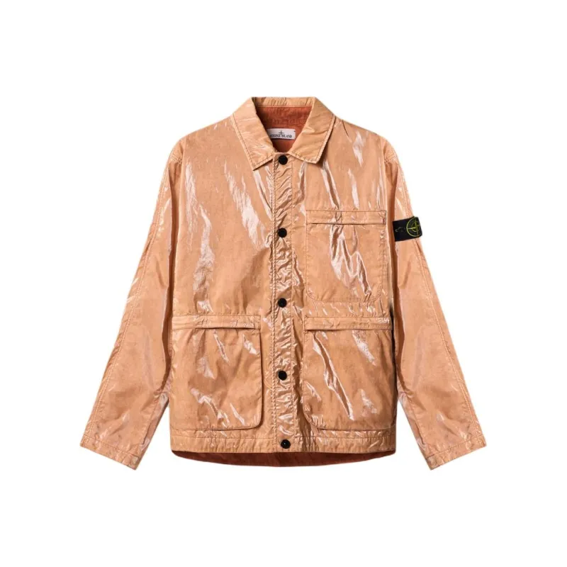 STONE ISLAND Jackets & Coats Men's Yellow Brown-0
