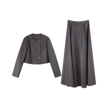 DianThia Skirt Set Women's Brown