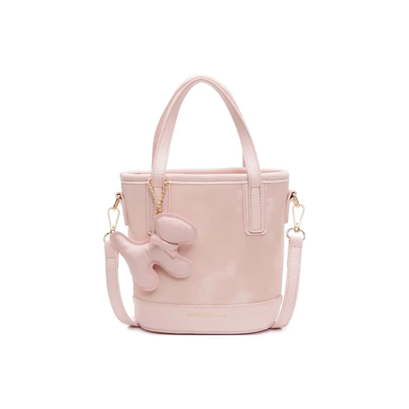 TOUTSEUL YOLO PU Handbag Regular Women's White & Khaki/White & Coffee/Black & Pink/Coffee-27