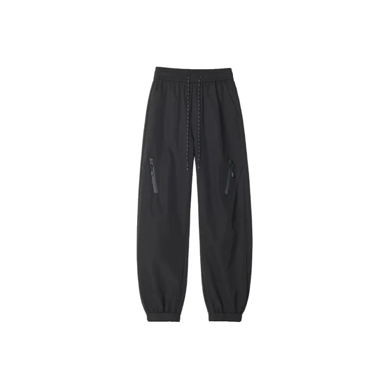DARK HORSE Casual Pants Unisex Ink Black Elastic Cuff-0