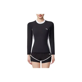 Anta Two Piece Swimsuits Women's Basic Black