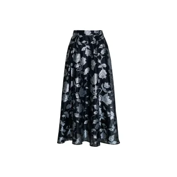 ROEYSHOUSE Casual Long Skirt Women's Black