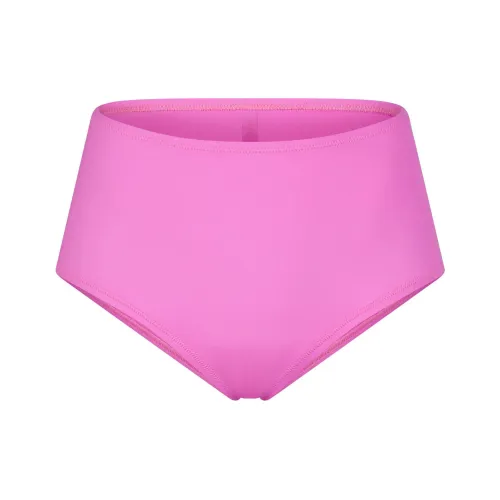 SKIMS SIGNATURE SWIM HIGH-WAISTED FULL BRIEF Swimming Shorts Women's NEON ORCHID/Neon Orchid