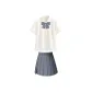 Organs Pleat Short-Sleeved+Cherry Blossom 43cm+Bow Tie