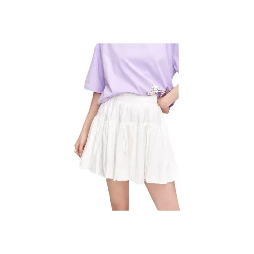 ELF SACK Casual Short Skirts Women's Fantasy White
