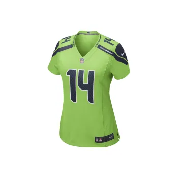 Nike NFL Seattle Seahawks DK Metcalf Soccer Jerseys Women's Neon Green