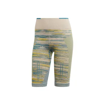 Adidas x Stella McCartney Truestrength Seamless Leggings Sports Shorts Women's Khaki Brown