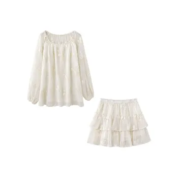 CHARM PICK Skirt Set Women's Ivory