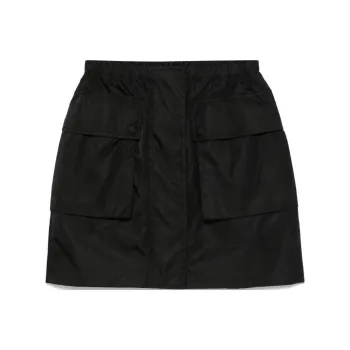 PRADA Logo Plaque Mini Skirt