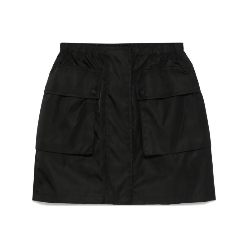 PRADA Logo Plaque Mini Skirt-0