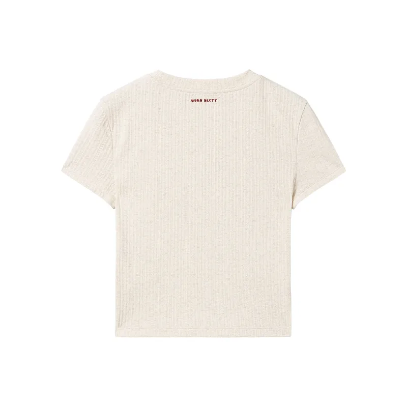 Miss Sixty T Shirts Women's Light Heather Gray-1