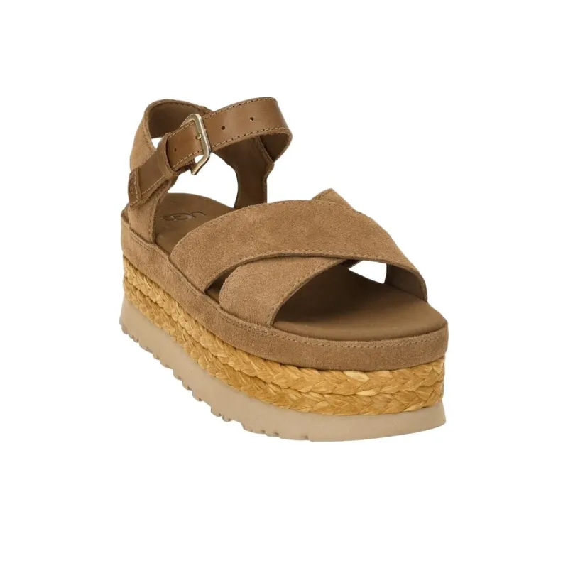 UGG Aubrey One Strap Sandals Women's Brown-2