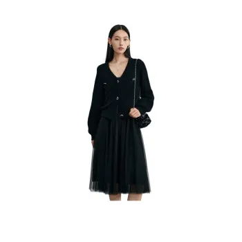 DESIGNICE Skirt Set Women's Black