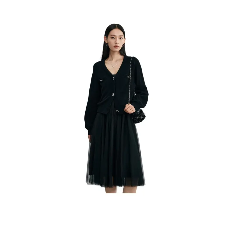 DESIGNICE Skirt Set Women's Black-0