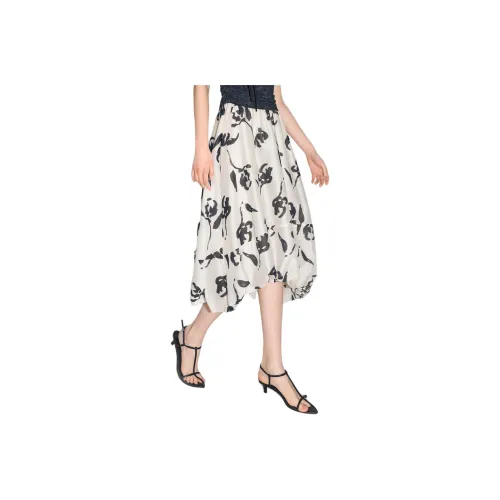 Bethine Casual Long Skirt Women's Ink Wash Painting