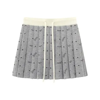 CHUU Casual Short Skirts Women's Light Heather Gray