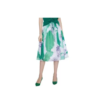 BBLLUUEE Casual Long Skirt Women's Forest Green
