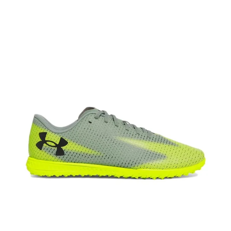 Under Armour Anti Slip Wear Resistant Soccer Shoes Men's Green Gray-1