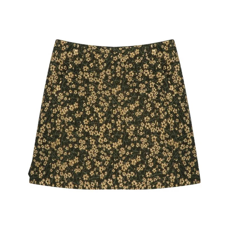 E.land Casual Short Skirts Women's Brown-0