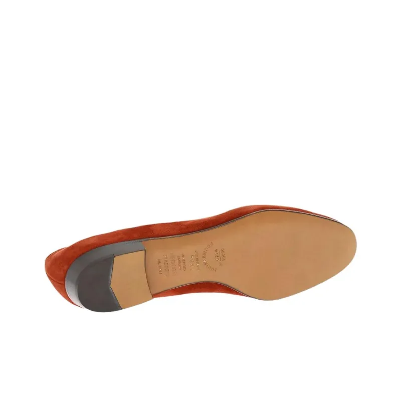 FERRAGAMO GANCINI Casual Single Shoes Women's Red-3