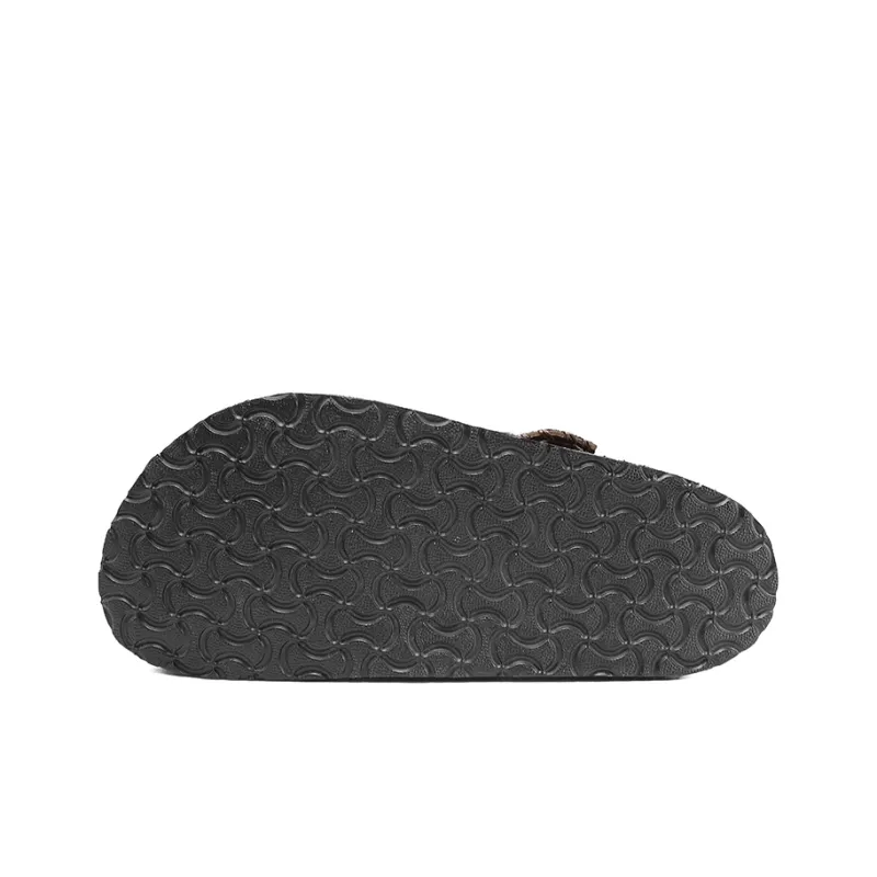 IZEIZIG Cork Sole Stitching Quiet Odor Resistant Abrasion Resistant Slip Resistant Quick Dry Closed Toe Slippers Unisex-9