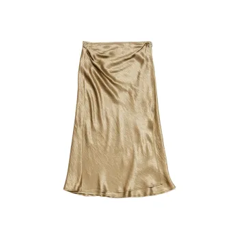 Acne Studios Satin Wrap Midi Skirt
