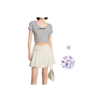 EVPGB Casual Short Skirts Women's Ecru