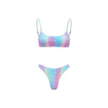 YUKARI SWIM Two Piece Swimsuits Women's Rainbow