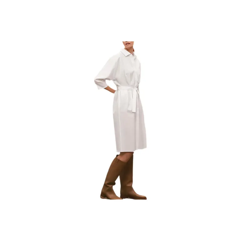 HERMES FW22 Long Sleeved Dress Women's White-0