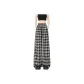 Black Plaid Extended Length