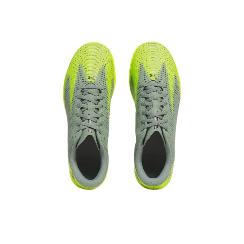 Under Armour Anti Slip Wear Resistant Soccer Shoes Men's Green Gray-3