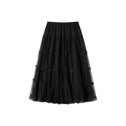 EICHITOO Casual Long Skirts Women's Black