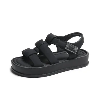 SUPEREDGE One Strap Sandals Women's Black