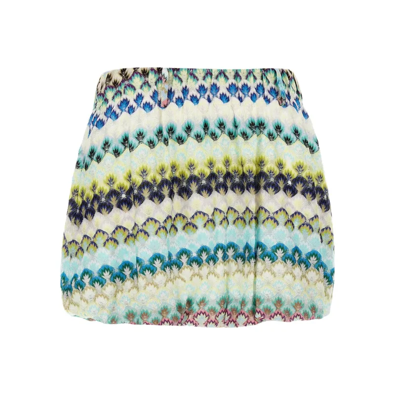 MISSONI Patterned Lace Mini Skirt-0