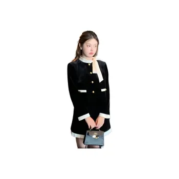 Qiuerle Skirt Set Women's Black